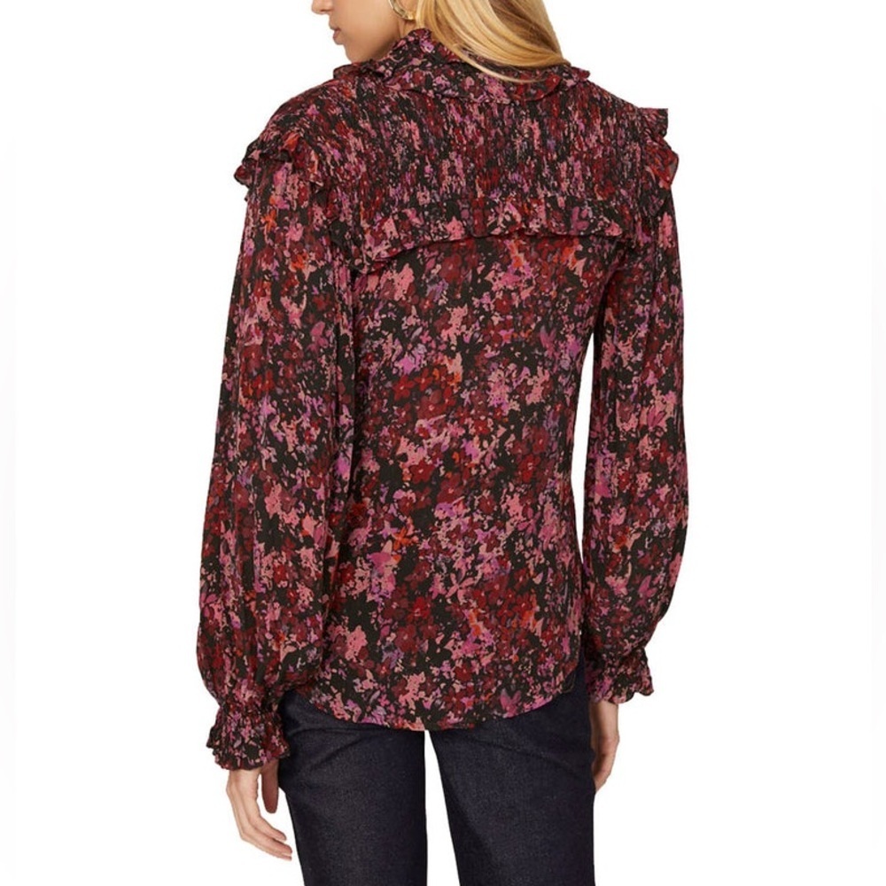 Gilner Farrar Riley Blouse In Midnight Garden - Picture 2 of 10